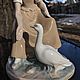 Order Nao By Lladro statuette of a girl feeding a duck, Spain. Anti_vinta. Livemaster. . Vintage interior Фото №3