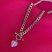 Украшения handmade. Livemaster - original item Silver necklace- chain with moonstone. Handmade.