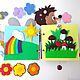 Toys: Educational book, attractive game, made of felt. Gift, Cubes and books, Anapa,  Фото №1