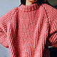 Заказать Стильный вязаный свитер. Knit by Heart - Вязаная одежда 富. Ярмарка Мастеров. . Свитеры Фото №3