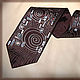 Corbata pintada por cuadro Beso G. Klimta Café'. Ties. Exclusive hand painted. Интернет-магазин Ярмарка Мастеров.  Фото №2