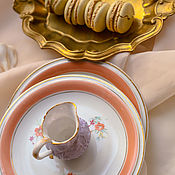 Посуда handmade. Livemaster - original item Vintage Dessert Porcelain Plates Limoges France. Handmade.