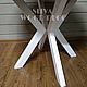 Заказать Круглый обеденный стол лофт EXTRA white. SLIVA wood deco. Ярмарка Мастеров. . Столы Фото №3