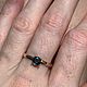 Синий сапфир (0.8 ct) в золотом кольце (585). Кольца. Леони. Интернет-магазин Ярмарка Мастеров.  Фото №2