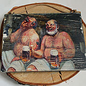 Картины и панно handmade. Livemaster - original item Panels for baths and saunas in pine 