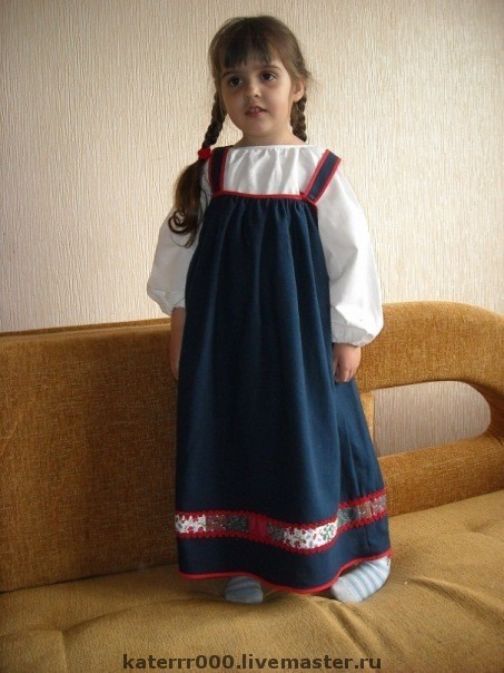 Русский сарафан для девочки своими руками