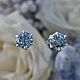 Серьги-пусеты Голубая мечта. Серьги-пусеты. Jewelry fashion. Ярмарка Мастеров.  Фото №5