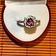 Серебряное кольцо с алым природным турмалином и микро цирконами. Кольца. OLVIKSOL JEWELRY STORE. Ярмарка Мастеров.  Фото №8