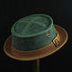Copy of Copy of Copy of Leather pork pie hat PPH-30, Hats1, Moscow,  Фото №1