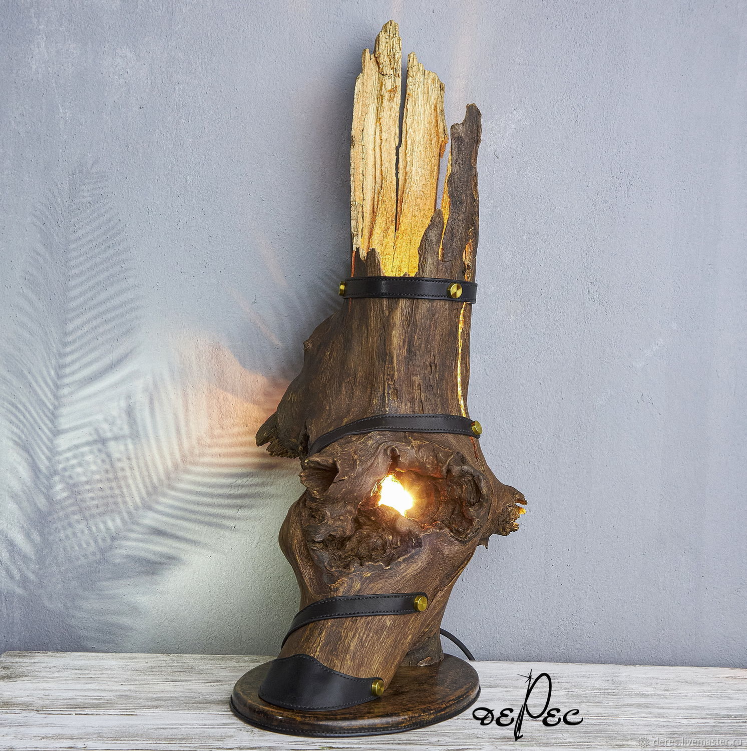 Светильник из дерева "Лесной барон" – заказать на Ярмарке Мастеров ...