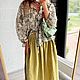  Юбка из купры Savannah Green color. Юбки. Roses (Roses-dresses). Ярмарка Мастеров.  Фото №6