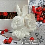 Материалы для творчества handmade. Livemaster - original item Silicone Mold 10 x 7 cm Hare Rabbit. Handmade.