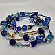 Длинные бусы «Azure dream». Бусы. Olga Kokina_jewelry. Ярмарка Мастеров.  Фото №7