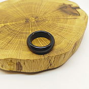 Украшения handmade. Livemaster - original item 17.5 Ring made of black tinted quartz (chtk175). Handmade.