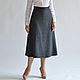 Skirt gray a-line MIDI, Skirts, Novosibirsk,  Фото №1