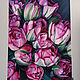 Painting 'Bouquet of tulips' oil on canvas 50h70cm. Pictures. vestnikova. My Livemaster. Фото №4