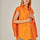 Loose-fitting shirt with orange slits, Shirts, Moscow,  Фото №1