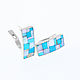 EARRINGS with turquoise and mother of pearl, handmade. Earrings. ARIEL - MOSAIC. My Livemaster. Фото №4