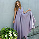 Dress - boho len 'Purple summer'. Dresses. Elvira24. Online shopping on My Livemaster.  Фото №2