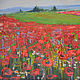 Painting Poppy field, Poppies, oil on canvas, 40 x 30. Pictures. Valeria. Online shopping on My Livemaster.  Фото №2