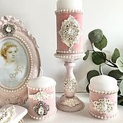 Сувениры и подарки handmade. Livemaster - original item candles: Set Romance. Handmade.