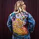 Order Denim jacket with print Fractals and Doctor Strange. painted clothing. nataliadenimart. Livemaster. . Outerwear Jackets Фото №3