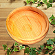Wooden plate-saucer made of cedar wood. 16.0 cm.T8, Plates, Novokuznetsk,  Фото №1