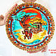 Order 'Balinese sun' decorative plate hand-painted. Art by Tanya Shest. Livemaster. . Plates Фото №3