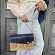 Сумка- клатч из бумажной лозы. Клатчи. L o z a ~ L o v e. Интернет-магазин Ярмарка Мастеров.  Фото №2