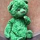 Мишка teddy Лопушок, коллекционная игрушка ручной работы. Мишки Тедди. Maria Krukovskaia. Ярмарка Мастеров.  Фото №5