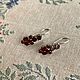 Винтаж: Серьги с гранатами винтаж. Серьги винтажные. Vintage Treasures. Ярмарка Мастеров.  Фото №5