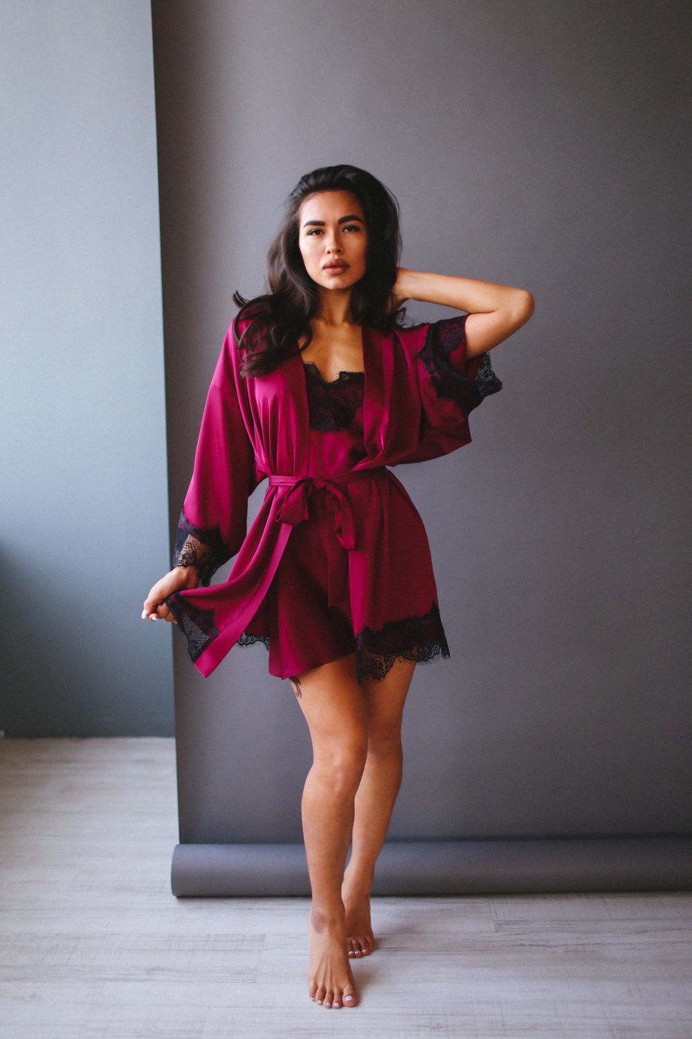 Xifenni robe. женские пеньюары и шелковые. комплект халат и ночная сорочка шелк. комплект сорочка и пеньюар. женские пеньюары и шелковые.