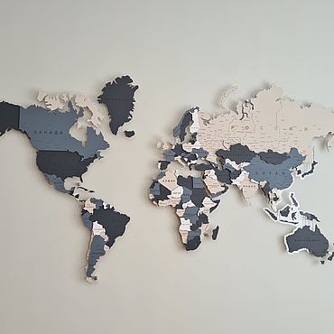Картины и панно ручной работы. Ярмарка Мастеров - ручная работа Карты мира: карта мира. Handmade.