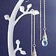 Серебряные серьги - продевки с голубым топазом ,, ICICLE ,,. Серьги-продевки. Tati Style. Ярмарка Мастеров.  Фото №4