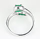 14K Double Emerald Diamond Cuff Ring,14K Gold Ring, Double Emerald. Rings. JR Colombian Emeralds (JRemeralds). My Livemaster. Фото №5