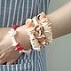 Set of 4 bracelets Red rubber r-r 14-15-16cm, Bracelet set, Moscow,  Фото №1