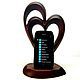 Order Statue or phone stand 'Two hearts'. Wooden cats-Alexander Savelyev. Livemaster. . Stand Фото №3