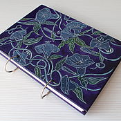 Канцелярские товары handmade. Livemaster - original item Notebook wood cover A5 "Bells flowers". Handmade.