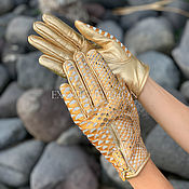 Аксессуары handmade. Livemaster - original item Women`s gloves from Python. Handmade.