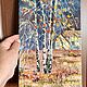 Order  Oil painting Landscape 'On an autumn day'. Fine Art for Joy. Livemaster. . Pictures Фото №3