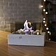 Bio fireplace table Loft 'White'. Fireplaces. Woodkamin - wood fireplaces. My Livemaster. Фото №4