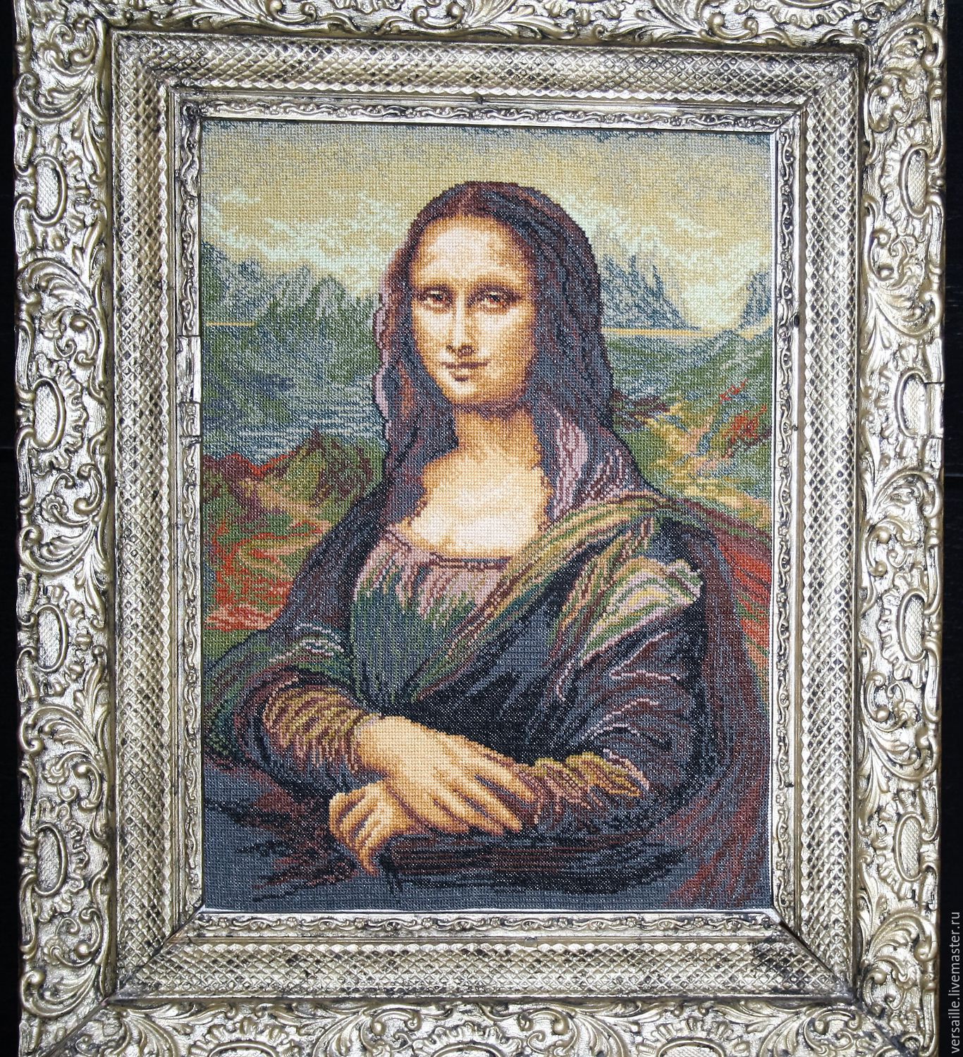 Embroidered painting "Mona Lisa" - купить на Ярмарке ...