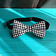 Tie black Vichy / bow tie black plaid, Ties, Moscow,  Фото №1