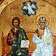 Рукописная икона Святая Троица, скит Св. Анны, Афон, Греция. Иконы. Будь собой!. Ярмарка Мастеров.  Фото №4