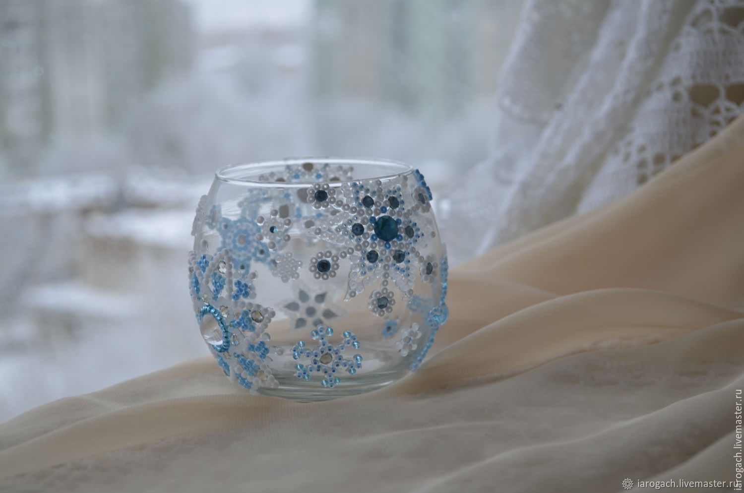 Подсвечник из бисера