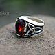 Ring with garnet and Triquetrum, Ring, St. Petersburg,  Фото №1