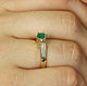 18K Dark Green Round Emerald Engagement Ring, Colombian Emerald Weddin. Rings. JR Colombian Emeralds (JRemeralds). My Livemaster. Фото №6