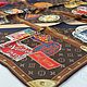 Винтаж: Платок Louis Vuitton Monogram Вокруг света 90х90 см шелк, Платки винтажные, Москва,  Фото №1