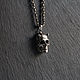 Заказать Копия товара Подвеска с черепом квадратная из серебра 925. Rhyton Jewelry. Ярмарка Мастеров. . Подвеска Фото №3