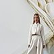 Молочная костюмная поливискоза от Max Mara. Ткани. Tessitore - ткани для жизни. Ярмарка Мастеров.  Фото №5